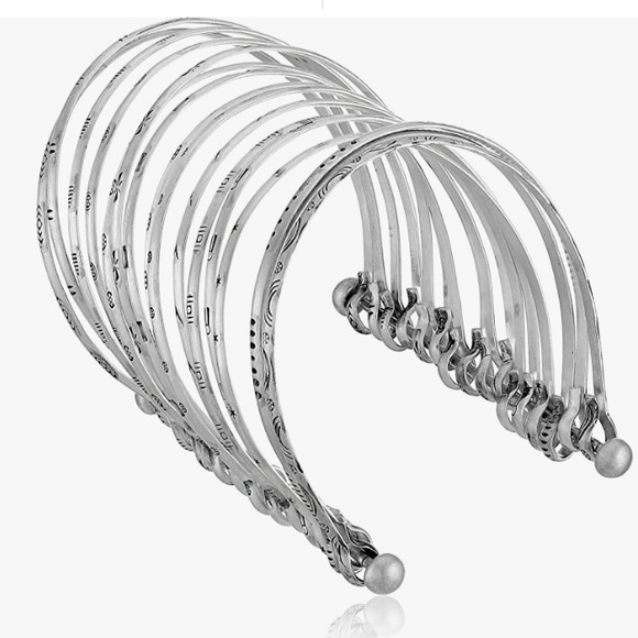 NEW Satya Sterling Silver Large Bangle Bracelet Cuff “Something Special” $349 - Picture 2 of 16